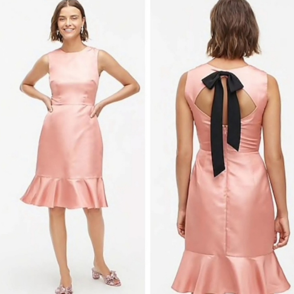 J Crew Dress Vintage Blush Sheath Dress 16 NWT